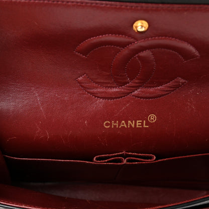 Chanel Lambskin Quilted Medium Double Flap Black 11 of 13