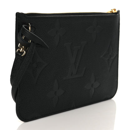 Louis Vuitton Empreinte Monogram Giant Neverfull MM Pochette Black 3 of 8