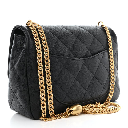 Chanel Caviar Quilted Sweetheart Flap Black 3 of 11