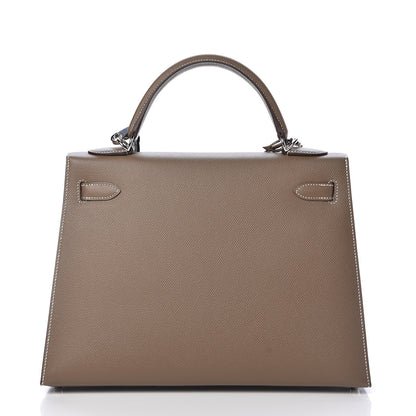 Hermes Epsom Kelly Sellier 32 Etoupe 4 of 40