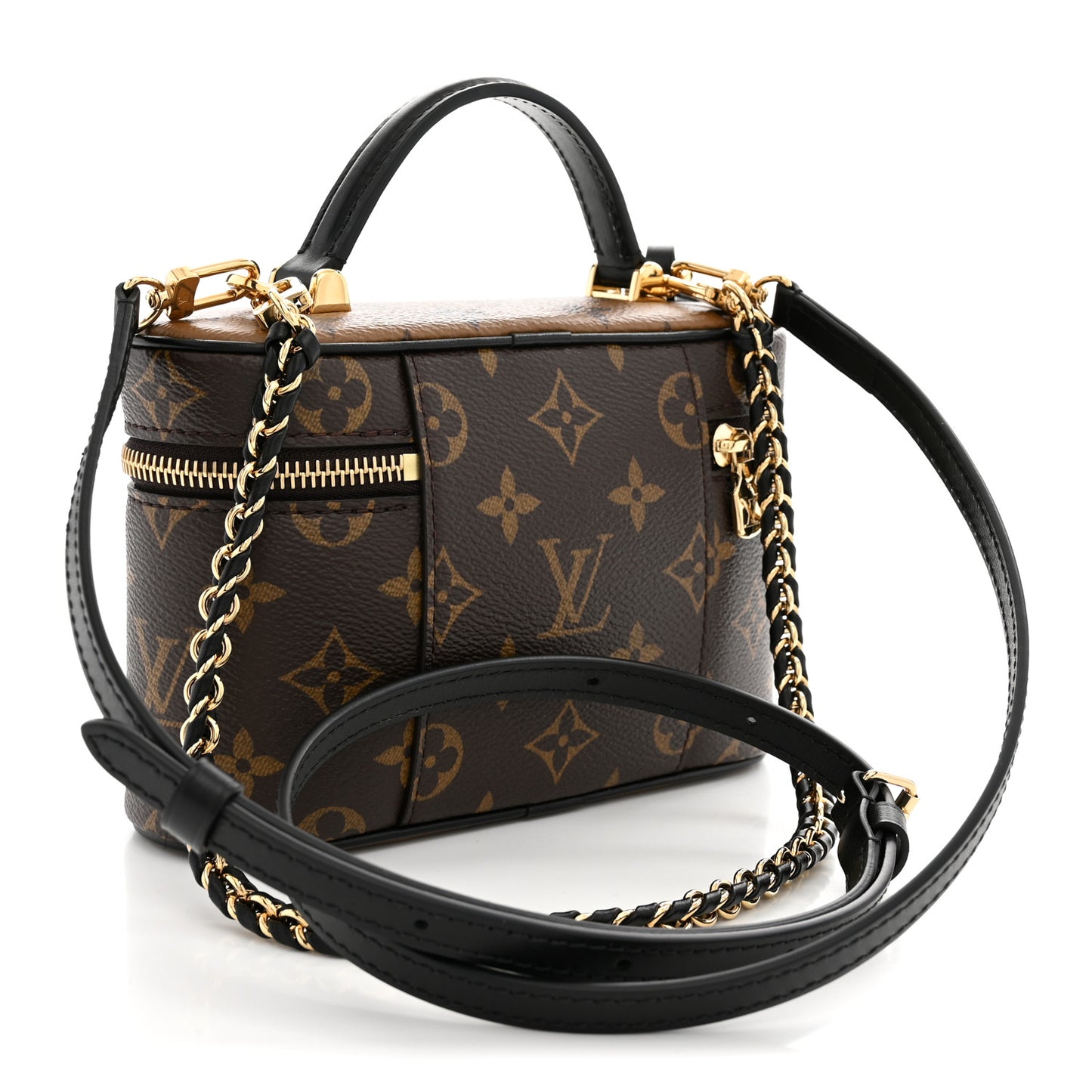 Reverse Monogram Vanity Chain Pouch