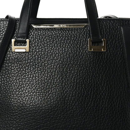 Jimmy Choo Grained Calfskin Large Alfie Tote Black 8 of 10