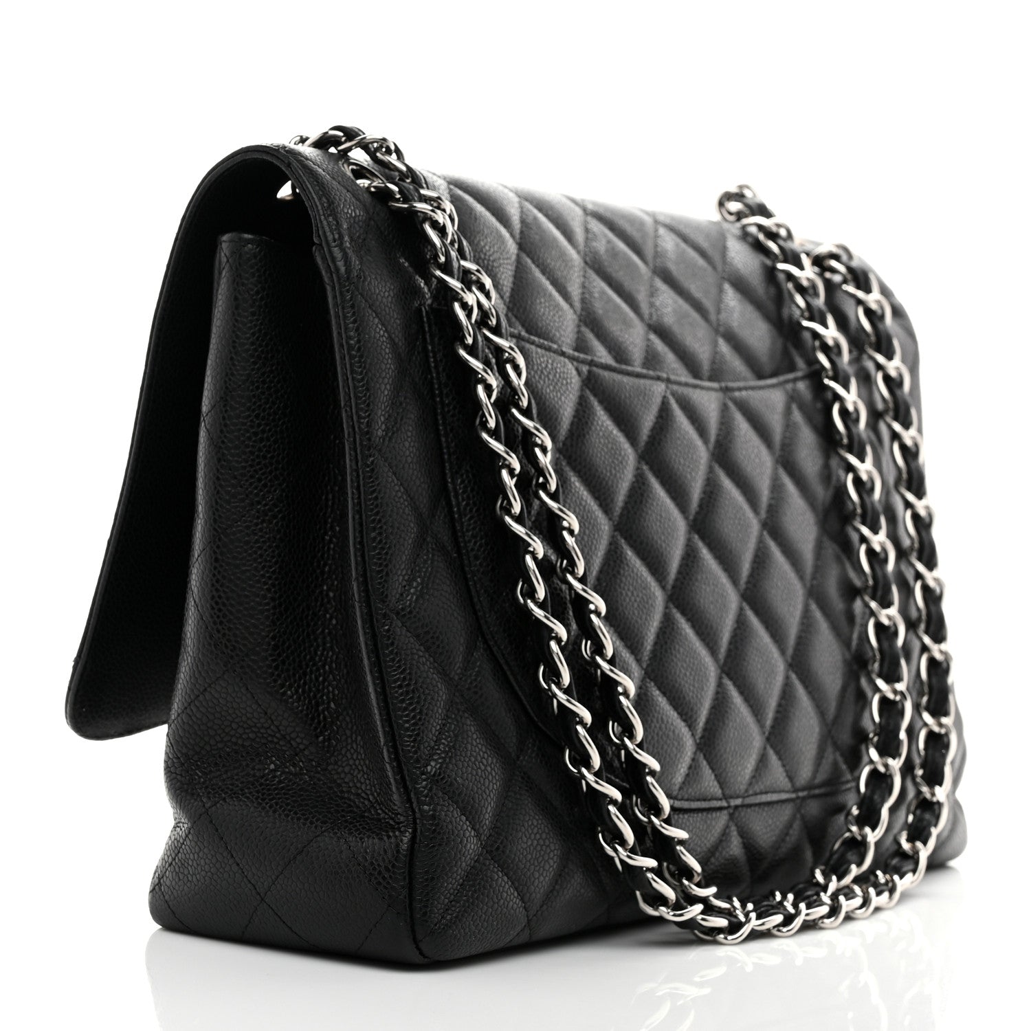 Chanel Caviar Maxi Single Flap Black 3 of 10