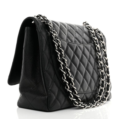 Chanel Caviar Maxi Single Flap Black 3 of 10