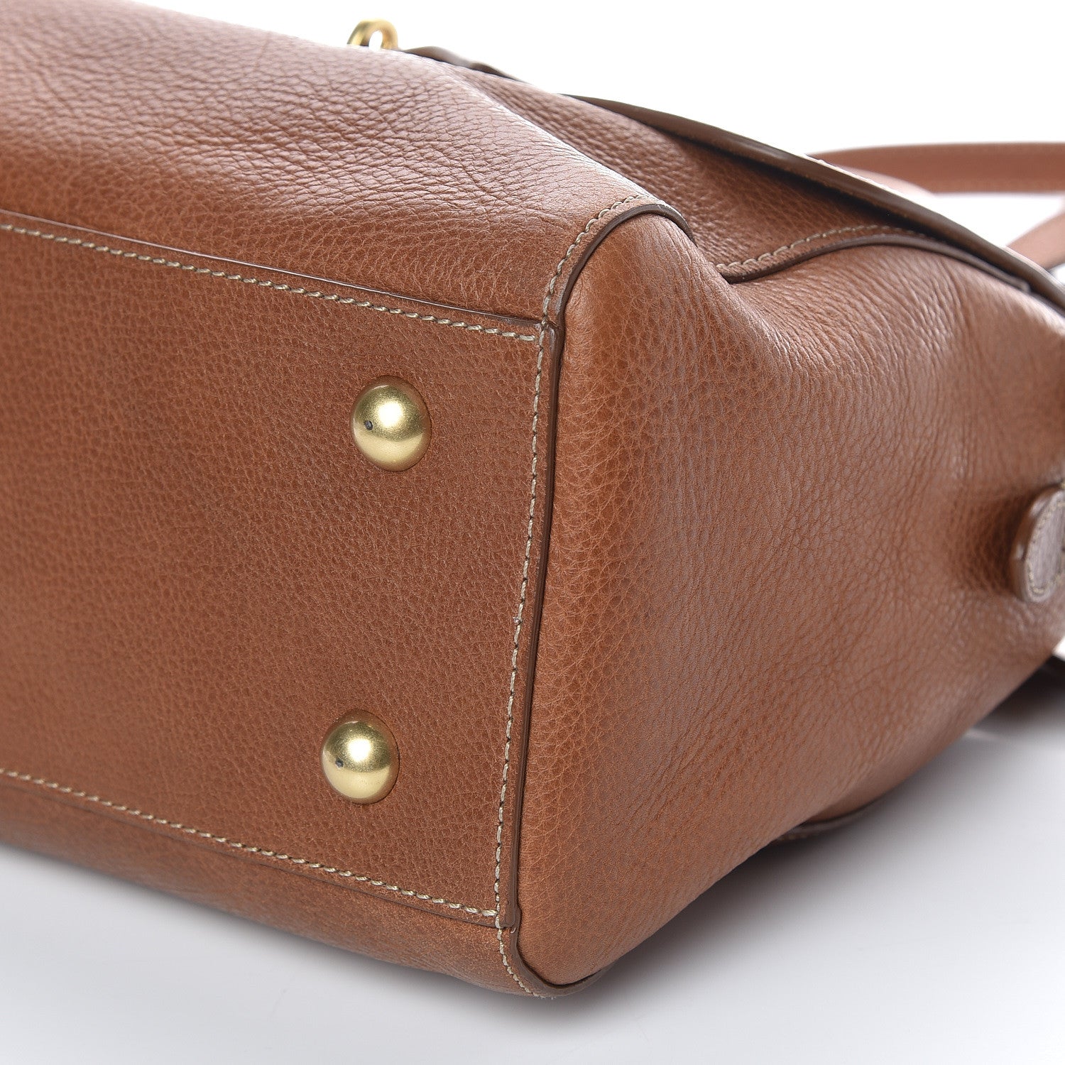 Mulberry Natural Leather Small Del Rey Satchel Oak 6 of 9