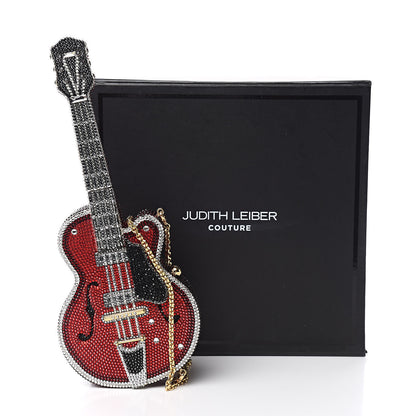 Judith Leiber Crystal Acoustic Electric Guitar Clutch Fire Multicolor 17 of 17