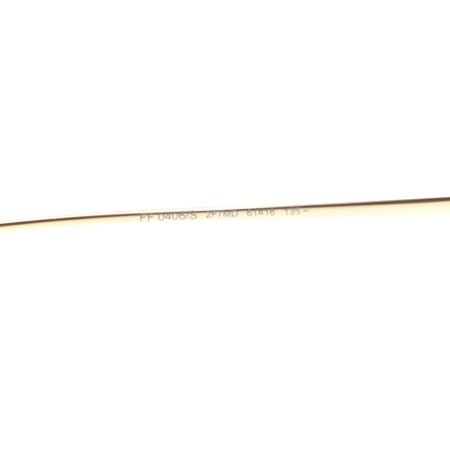 Fendi Metal Aviator Sunglasses FF0406/S Gold 5 of 6