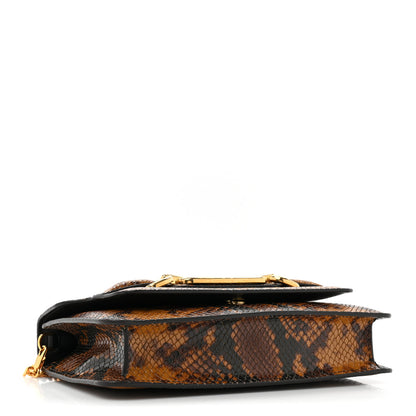 Tom Ford TOM FORD Snakeskin Embossed Mini Whitney Shoulder Bag Caramel 4 of 9