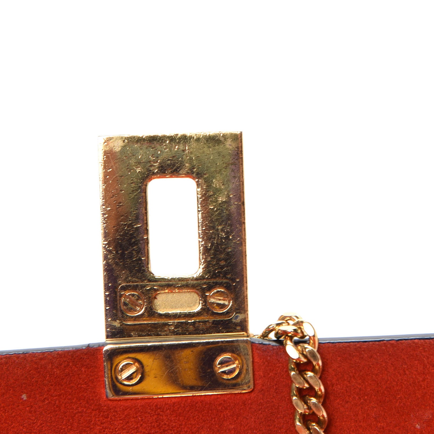 Chloe Suede Smooth Calfskin Drew Shoulder Bag Plaid Red Black 21 of 24