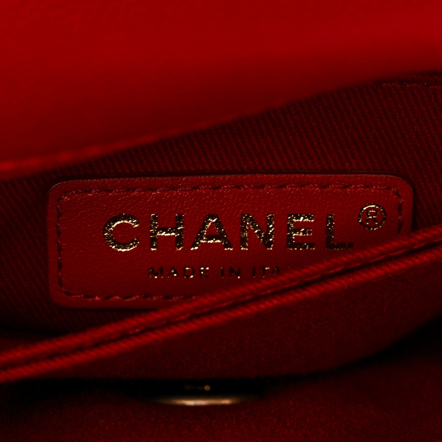 Chanel Caviar Quilted Mini Coco Handle Flap Red 6 of 10