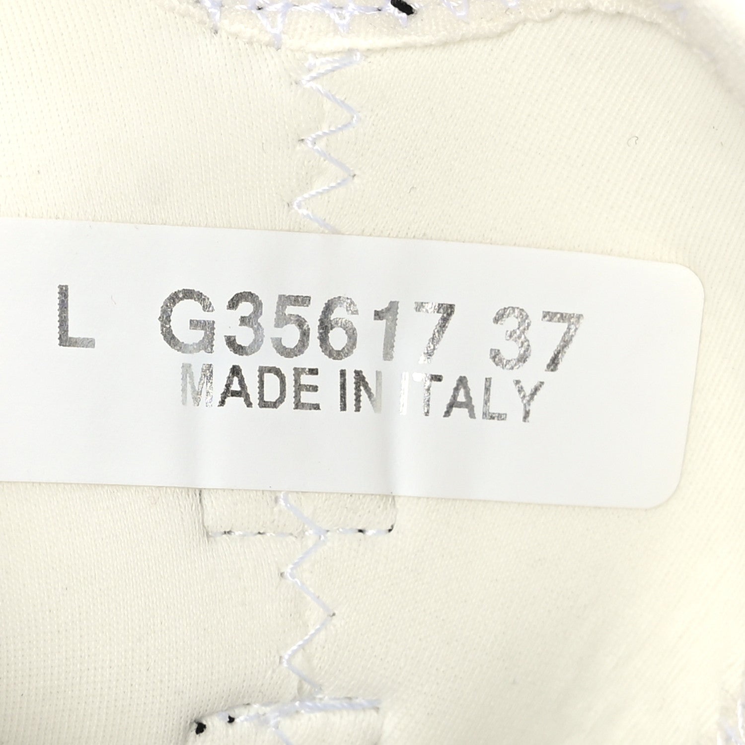 Chanel Velvet Calfskin Mixed Fibers CC Sneakers 37 Ivory Black 6 of 7