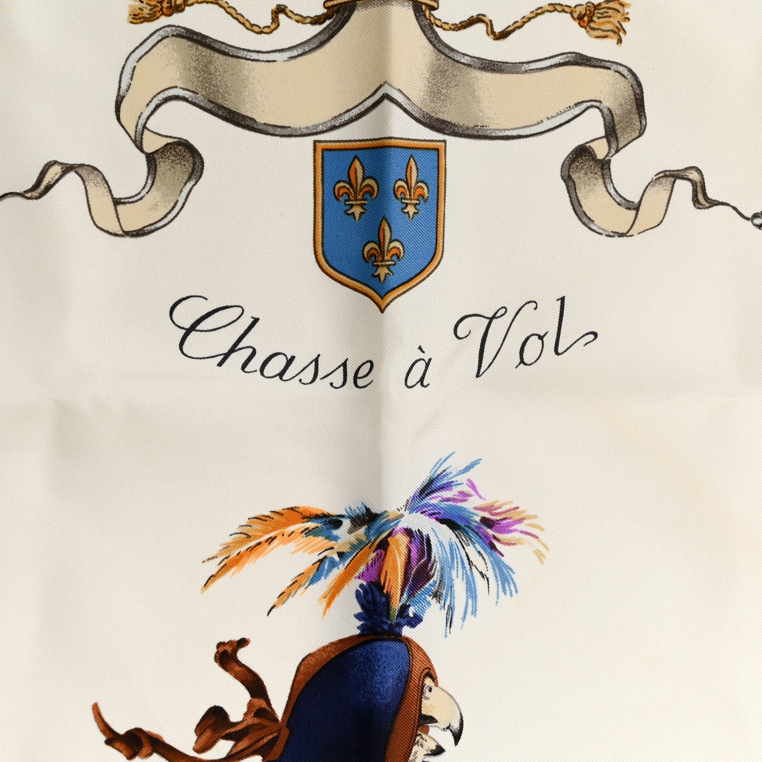 Hermes Silk Chasse A Vol Scarf 90 5 of 8