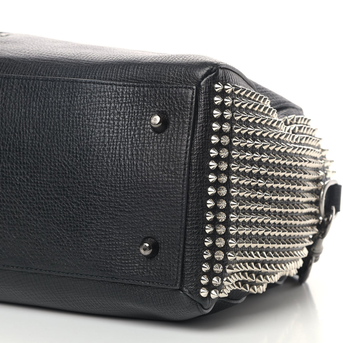 Calfskin Panettone Spiked Large Ranch Black