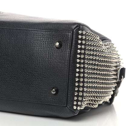 Christian Louboutin Calfskin Panettone Spiked Large Ranch Black 7 of 12