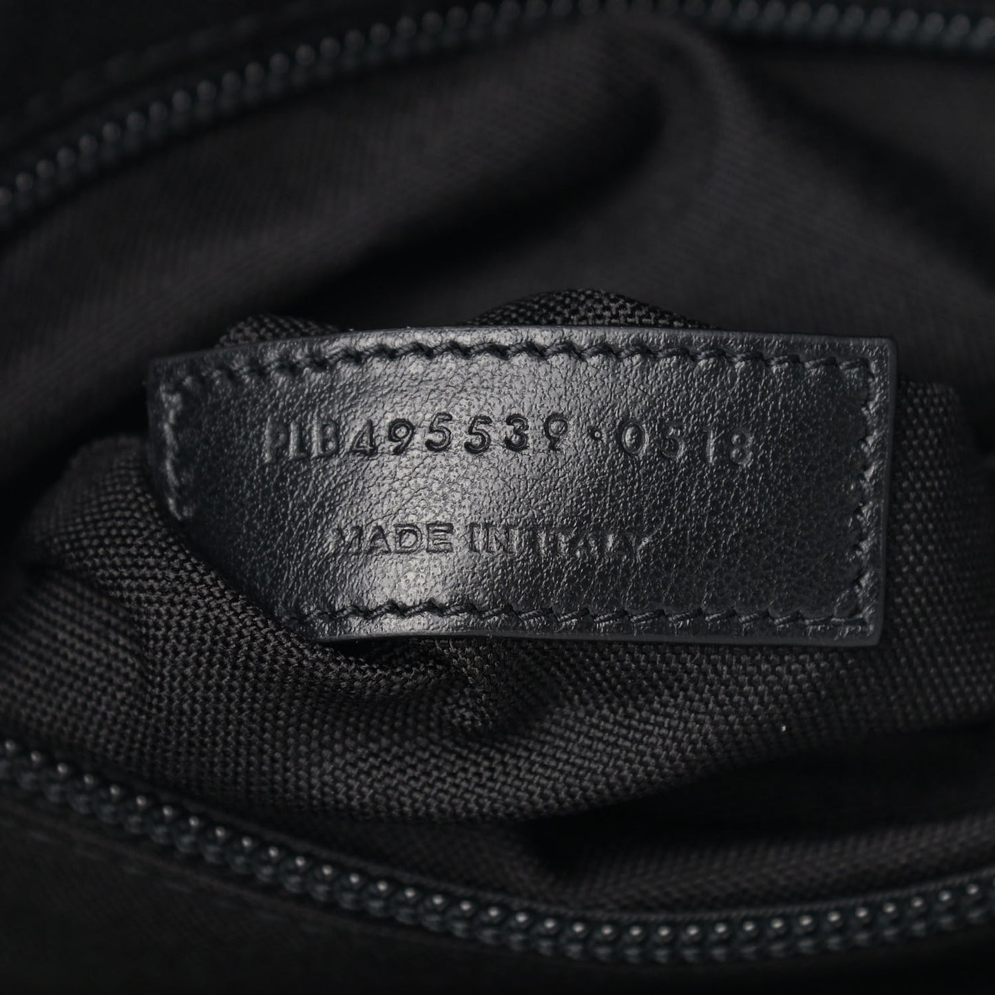 Crocodile Embossed Lambskin Noe Backpack Black