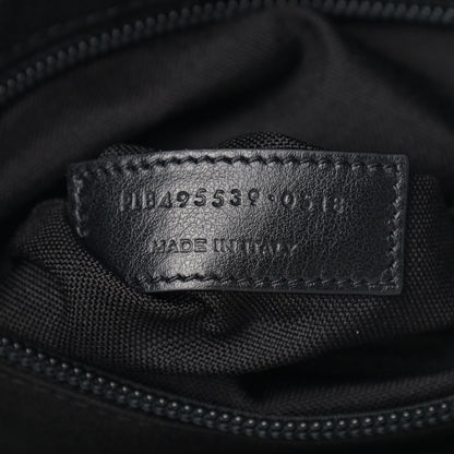 Saint Laurent Crocodile Embossed Lambskin Noe Backpack Black 7 of 9