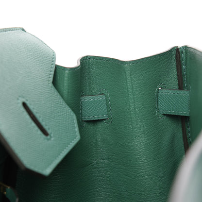 Hermes Epsom Birkin 35 Vert Vertigo 14 of 38