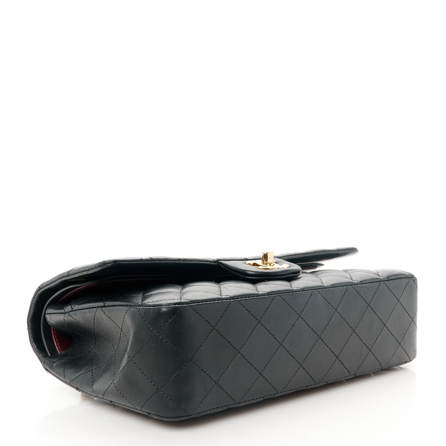 Chanel Lambskin Quilted Medium Double Flap Black 4 of 12
