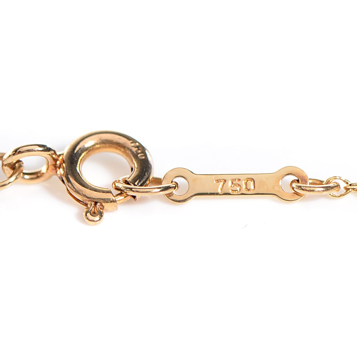 Tiffany 18K Yellow Gold 3 Station Diamonds by the Yard Necklace 4 of 7