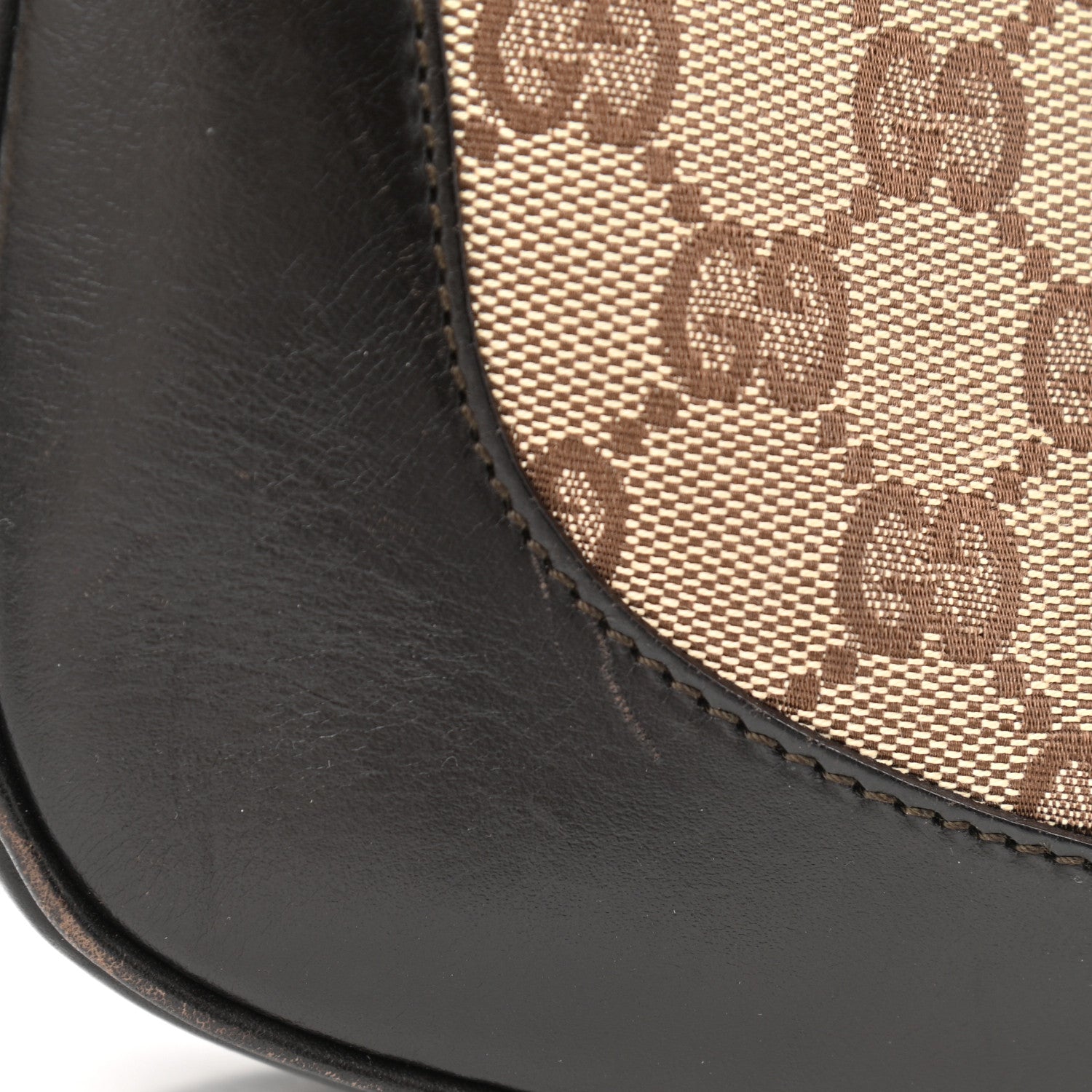 Gucci Monogram Web Jackie O Hobo Dark Brown 12 of 15