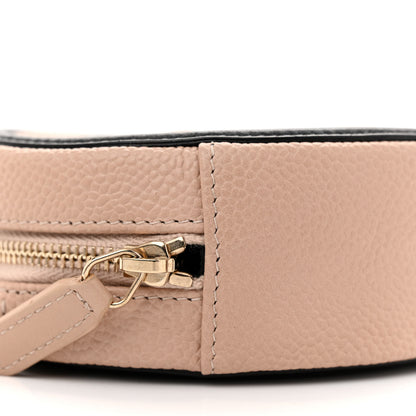 Chanel Caviar Quilted Round Filigree Crossbody Beige Black 9 of 12