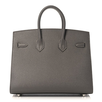 Hermes Epsom Birkin Sellier 25 Etain 4 of 35