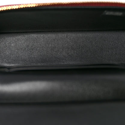 Chanel Lambskin Quilted Top Handle Slim Vanity With Chain Burgundy 5 of 11