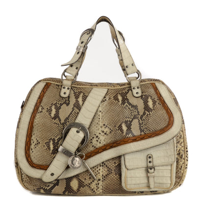 Christian Dior Python Crocodile Large Gaucho 1 of 10