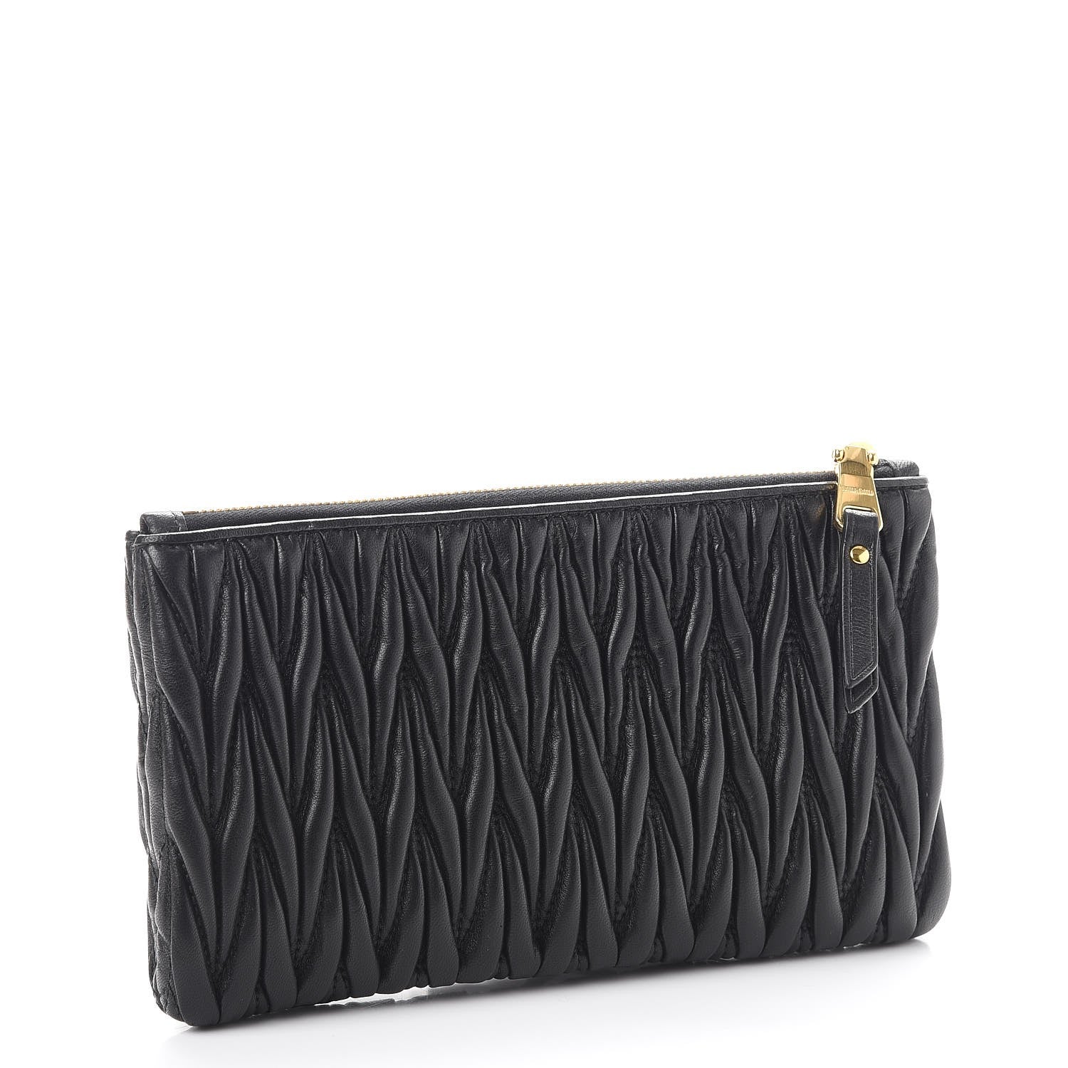 Miu Miu Nappa Matelasse Lux Pouch Nero Black 3 of 9