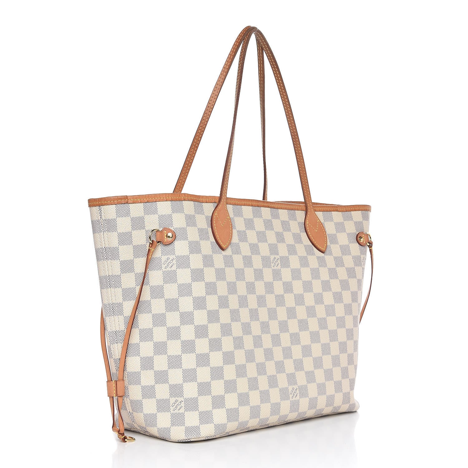 Louis Vuitton Damier Azur Neo Neverfull MM Rose Ballerine 4 of 22