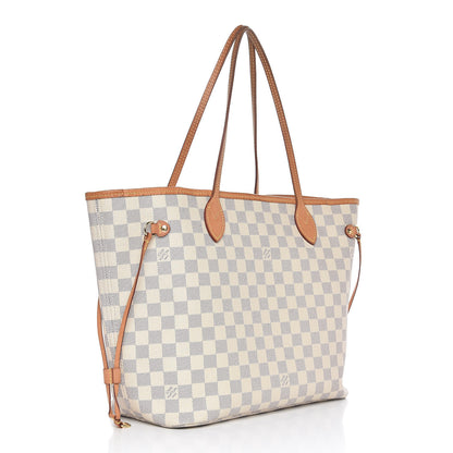 Louis Vuitton Damier Azur Neo Neverfull MM Rose Ballerine 4 of 22