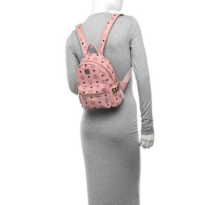 MCM Visetos Small Side Stud Stark Backpack Soft Pink 2 of 15