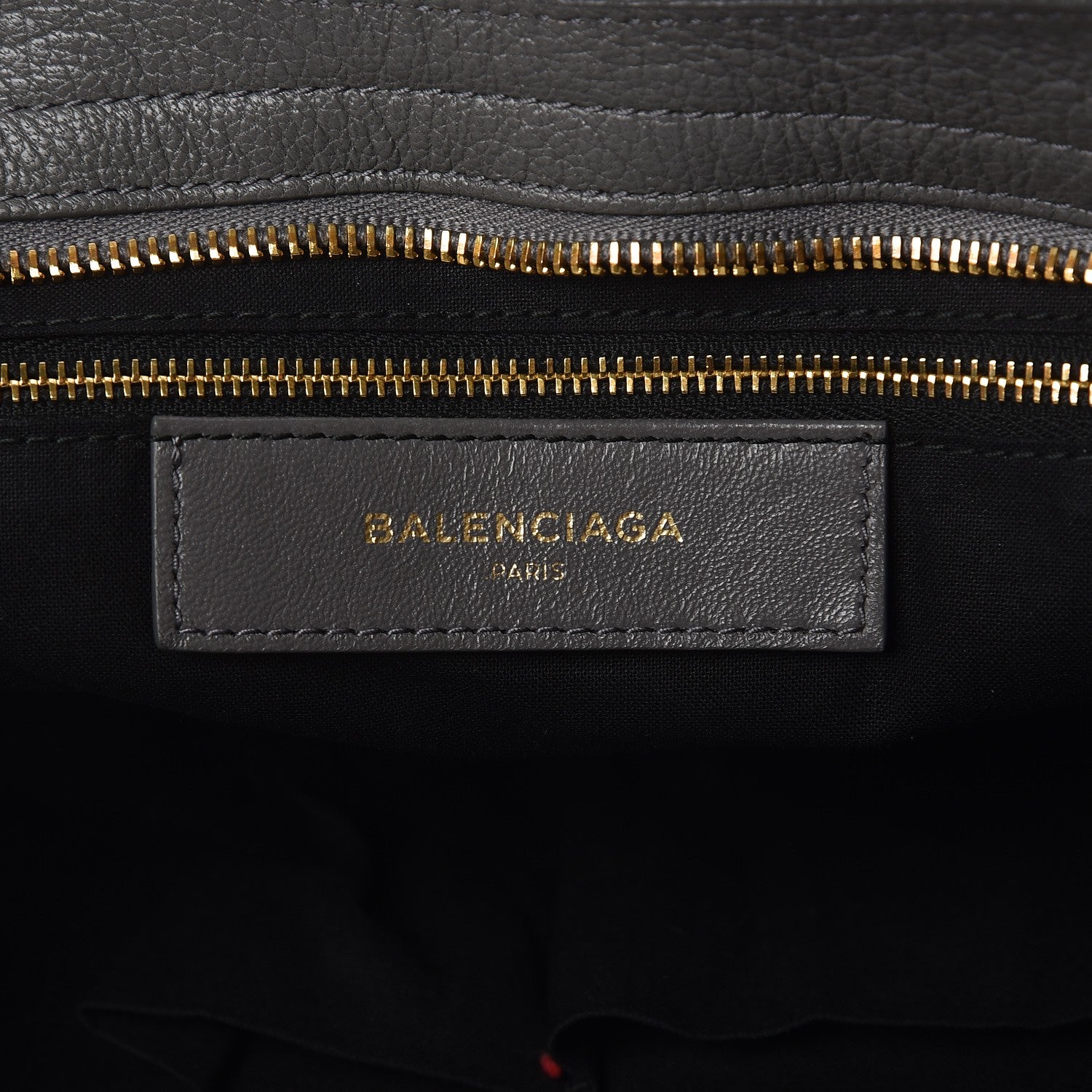 Balenciaga Chevre Gold Metallic Edge Hardware City Gris Acier 7 of 9