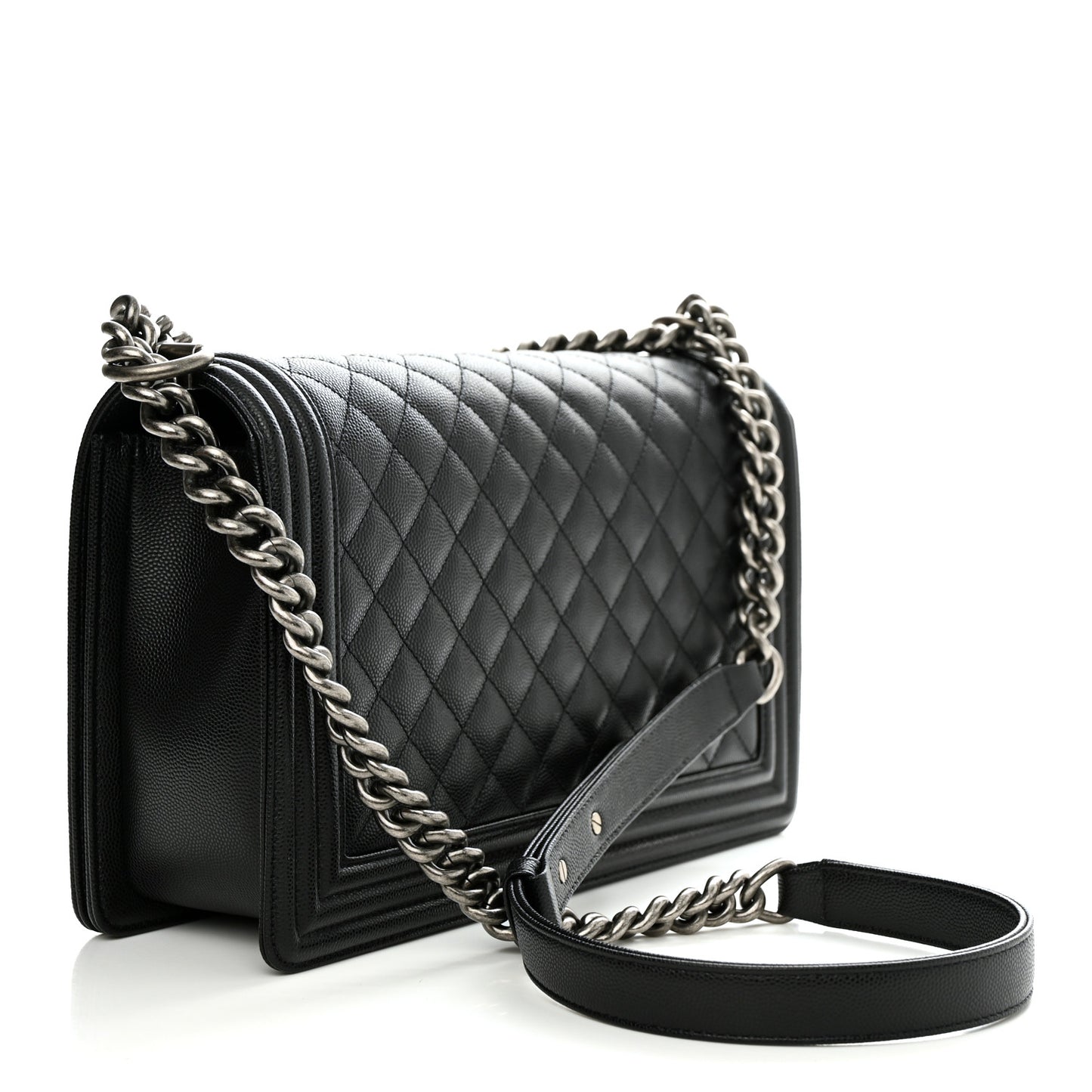 Caviar Quilted New Medium Boy Flap Black
