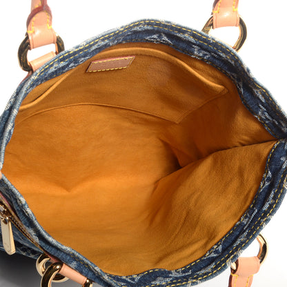 Louis Vuitton Denim Monogram Sac Plat 5 of 7