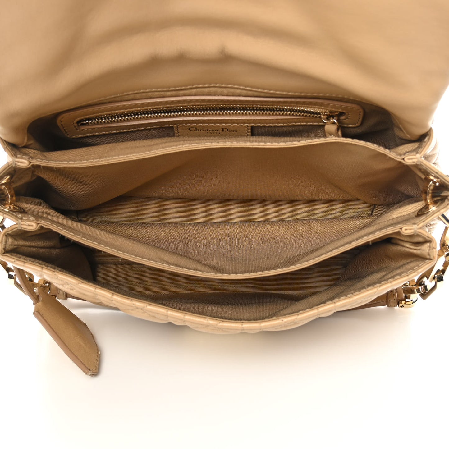 Lambskin Cannage New Lock Flap Beige