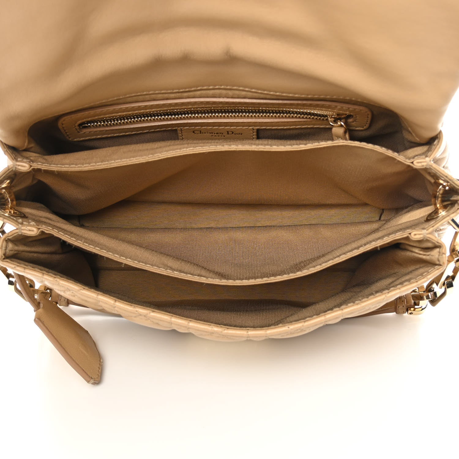 Christian Dior Lambskin Cannage New Lock Flap Beige 5 of 18