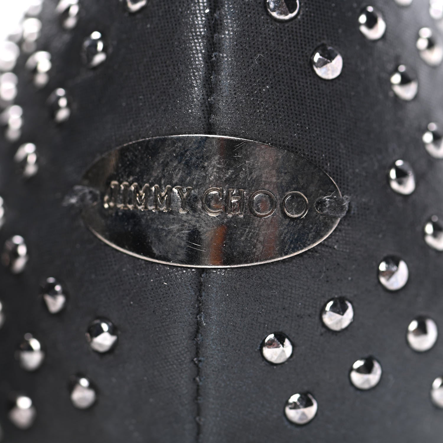 Jimmy Choo Suede Studded Wheel Weekend Slipper 38.5 Black 11 of 12