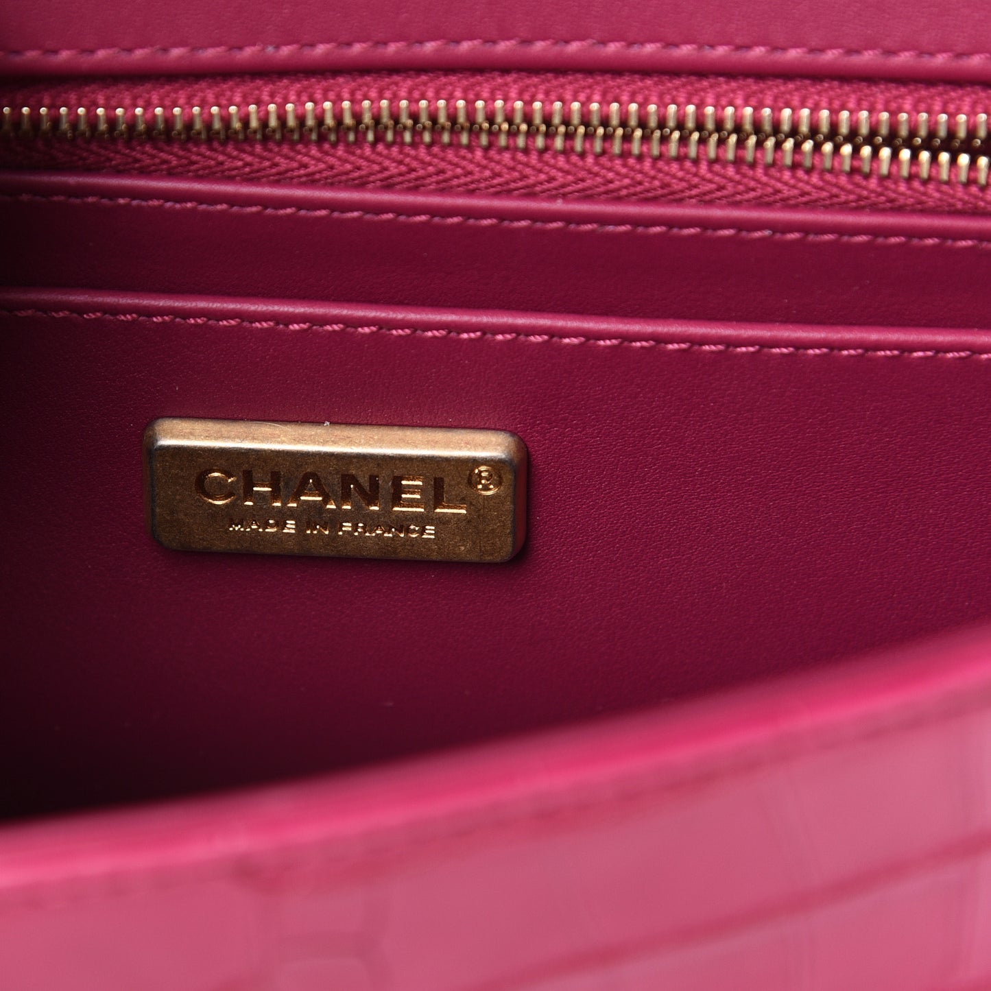 Matte Alligator Mini Flap Pink