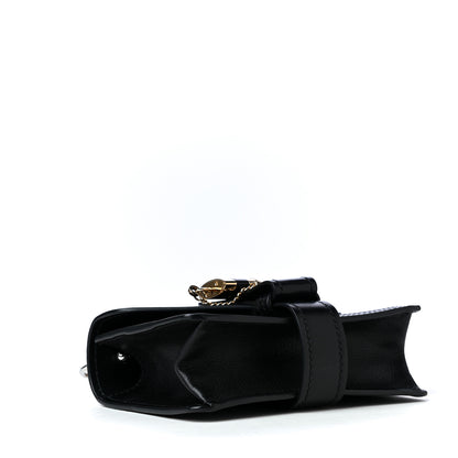 Chloe Shiny Goatskin Calfskin Mini Aby Chain Shoulder Bag Black 3 of 4