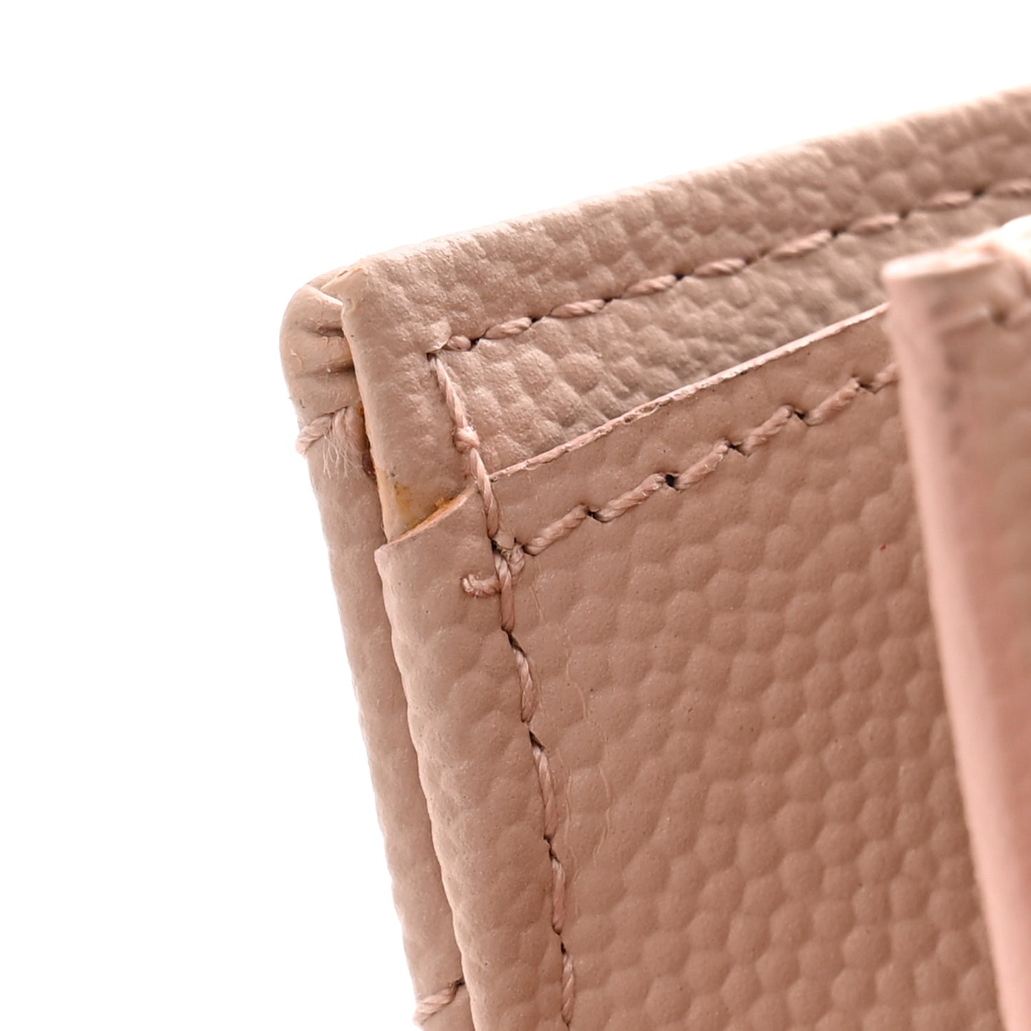 Grain De Poudre Matelasse Chevron Monogram Chain Wallet Pale Pink