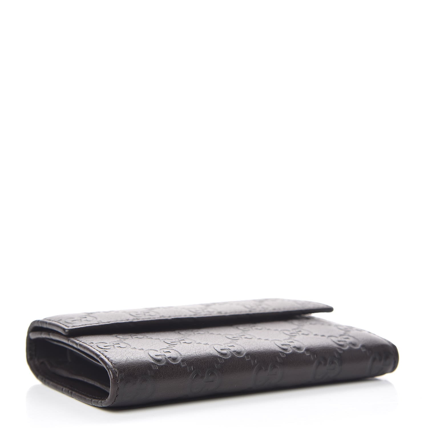 Gucci Guccissima Continental Flap Wallet Dark Brown 4 of 8