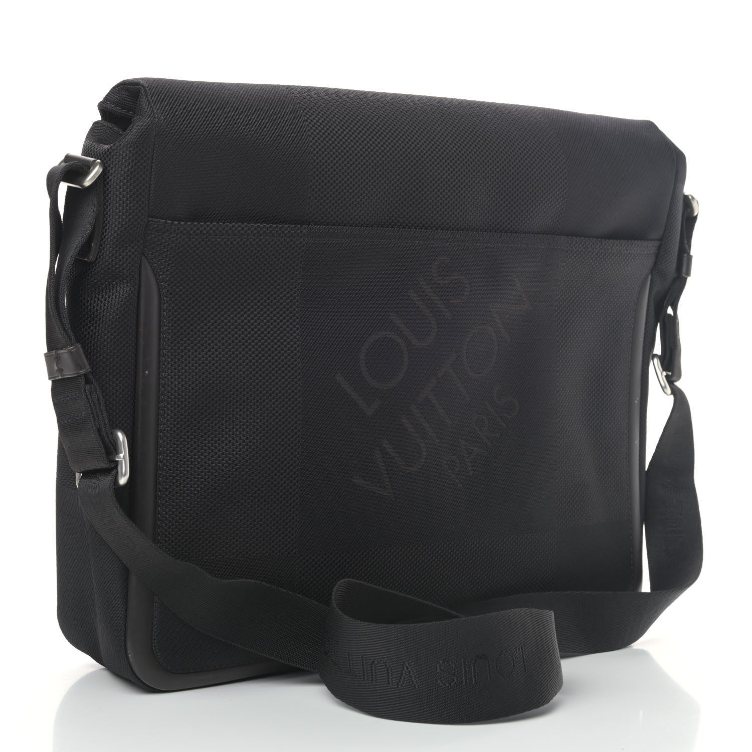 Louis Vuitton Damier Geant Messenger Bag Black 2 of 7
