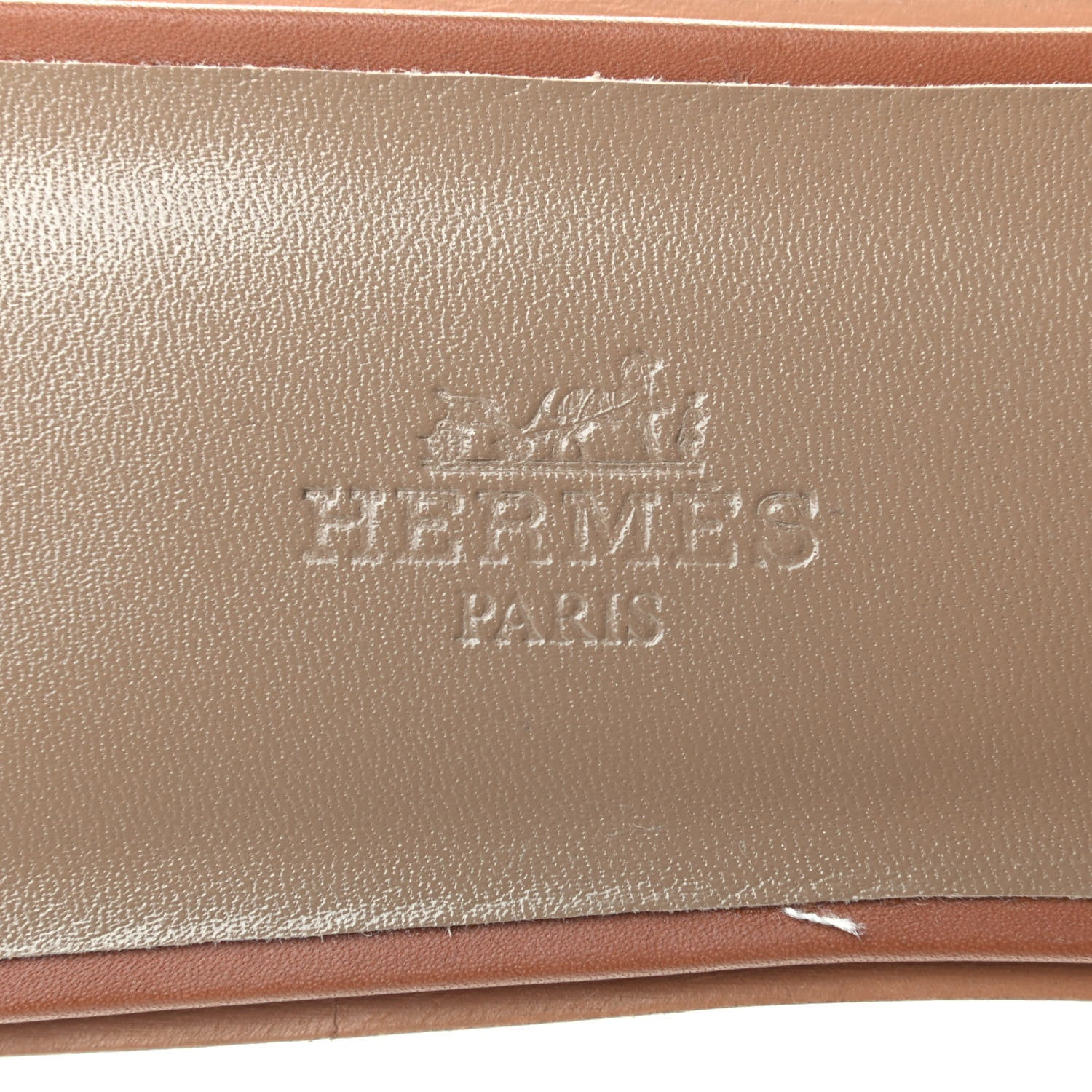 Hermes Box Calfskin Oran Sandals 41 Gold 7 of 9
