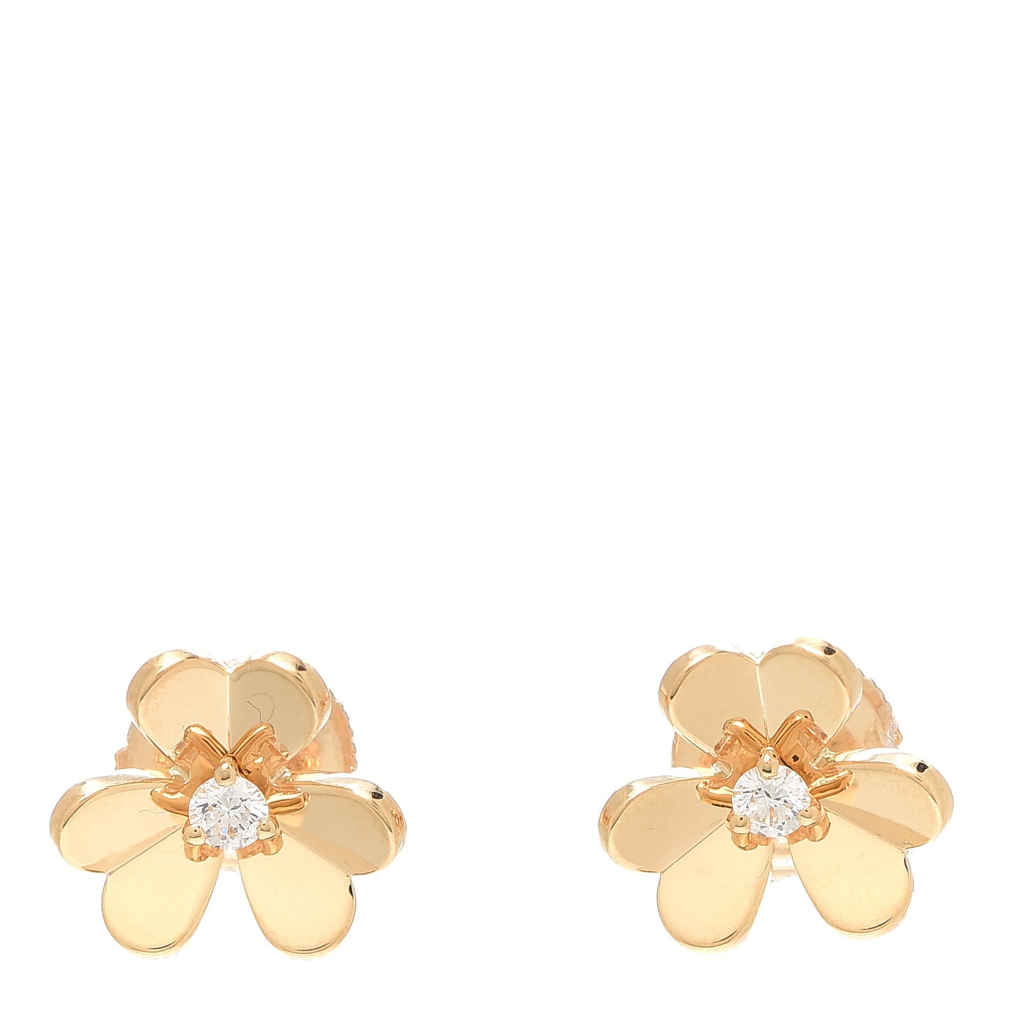 18K Yellow Gold Diamond Mini Frivole Earrings