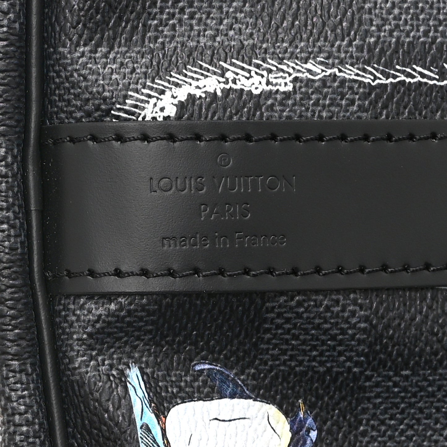 Damier Graphite World Map Keepall Bandouliere 50