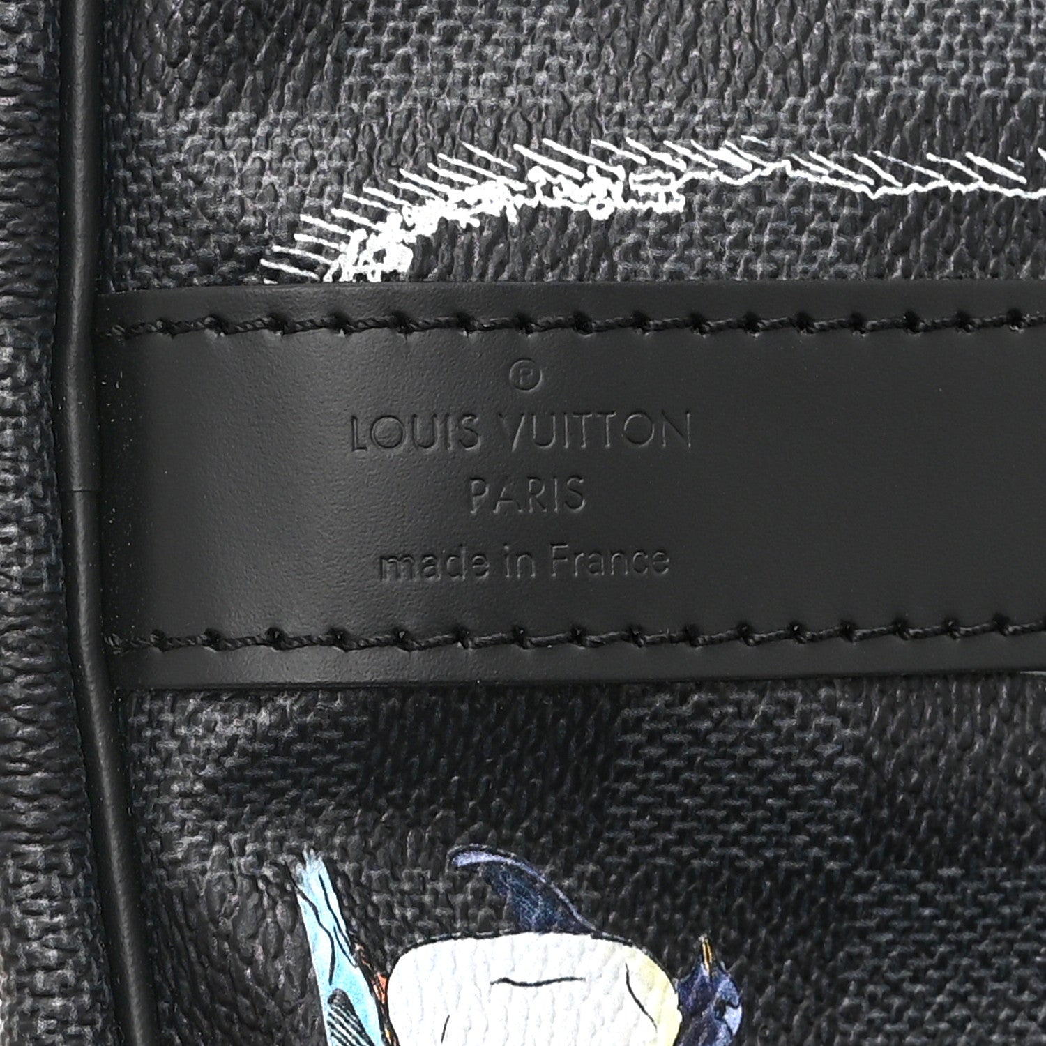Louis Vuitton Damier Graphite World Map Keepall Bandouliere 50 5 of 9