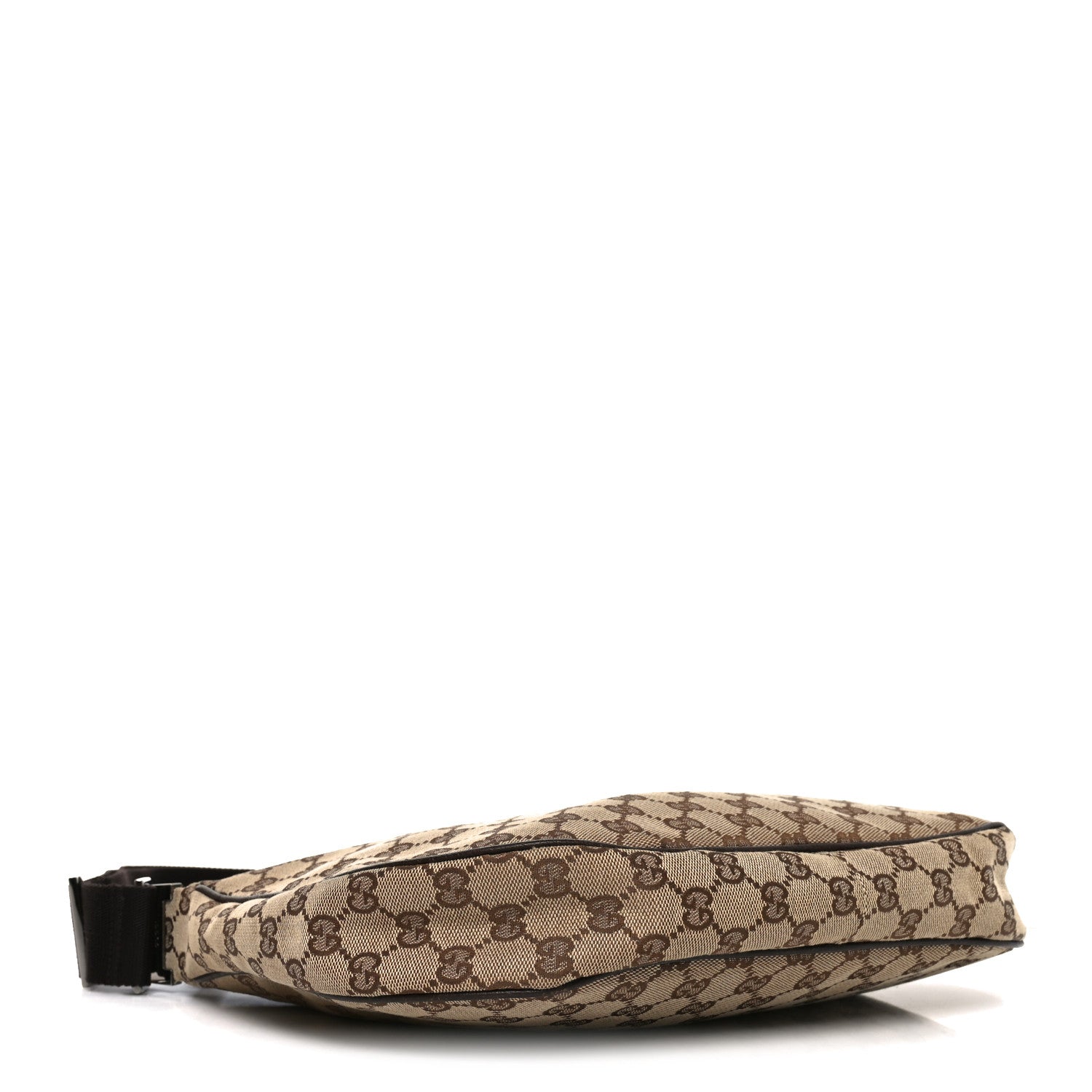 Gucci Monogram Medium Half Moon Hobo Dark Brown 4 of 10