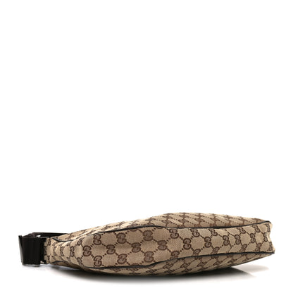 Gucci Monogram Medium Half Moon Hobo Dark Brown 4 of 10