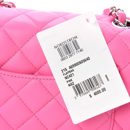 Chanel Lambskin Quilted Mini Rectangular Flap Pink 10 of 12